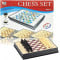 Coffret 4 en 1 : Échecs, Dames, Serpents et Échelles